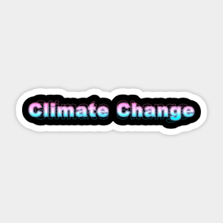 Climate Change Sticker